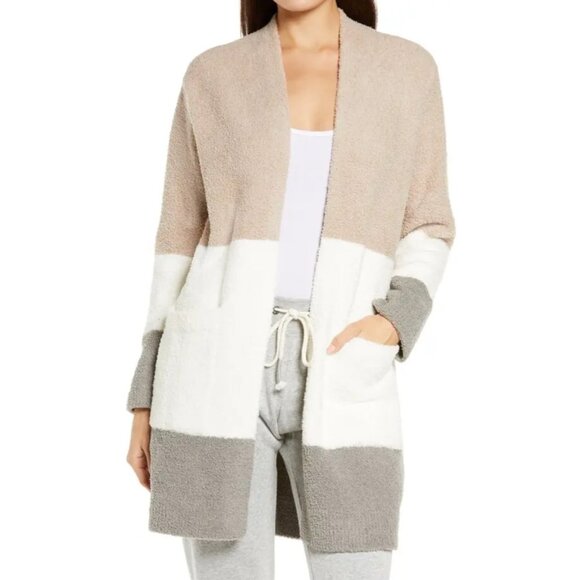 Neutral Tone Open Front Cardigan - Picture 2 of 8